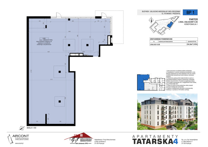 Lokal Sprzedaż Przemyśl Tatarska 4